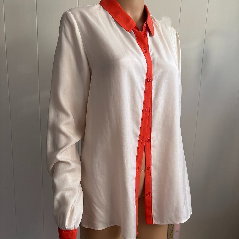 Trouvé Silk Long Sleeve Blouse NWT Size M